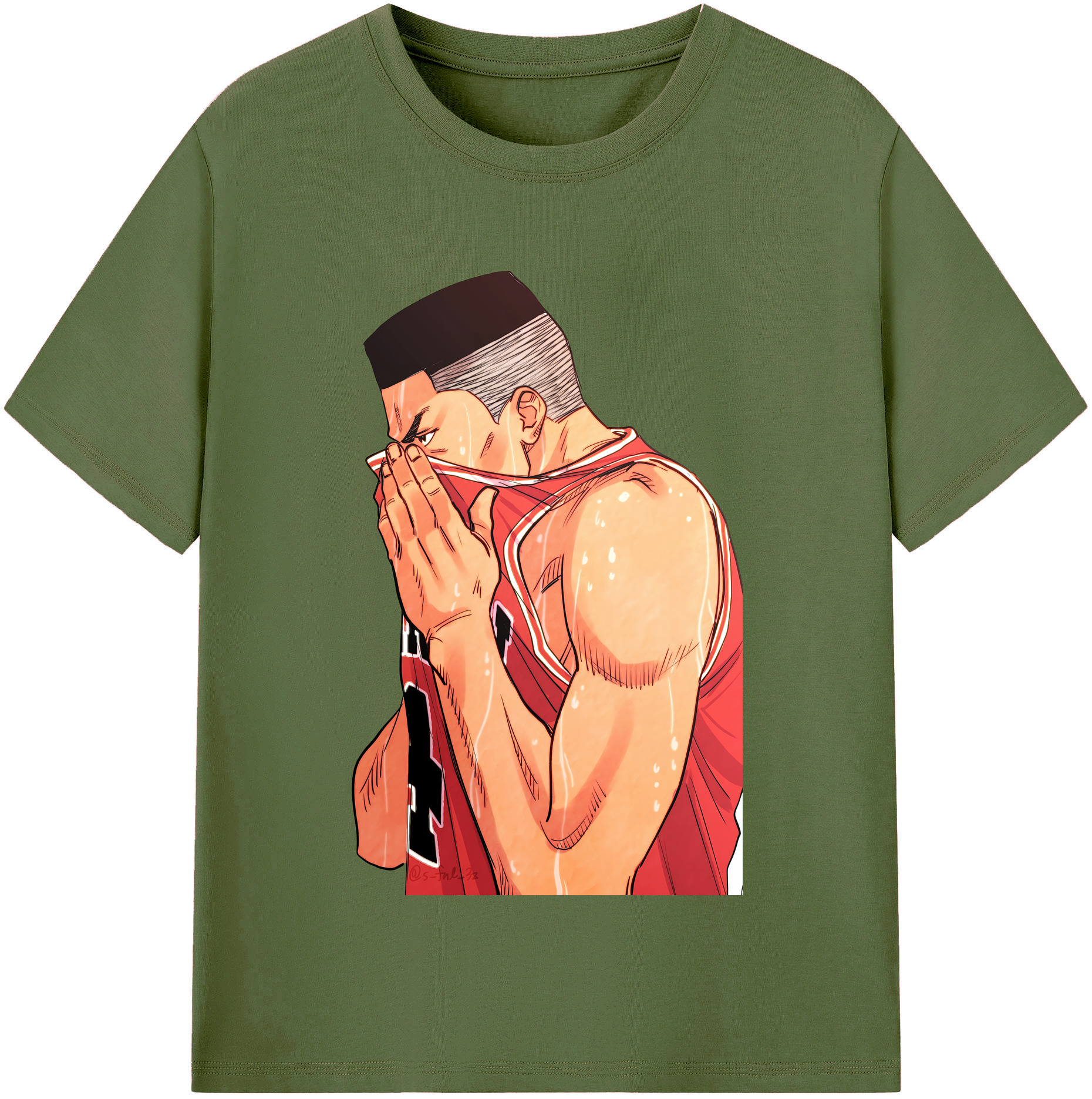 SLAM DUNK／スラムダンク 綿100％半袖Tシャツ（フロントプリント）